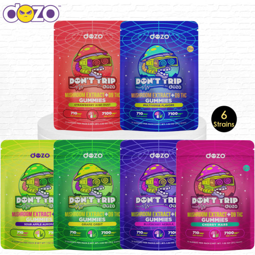 DOZO DONT TRIP MUSHROOM DELTA 9 GUMMIES 710MG/10CT/BAG